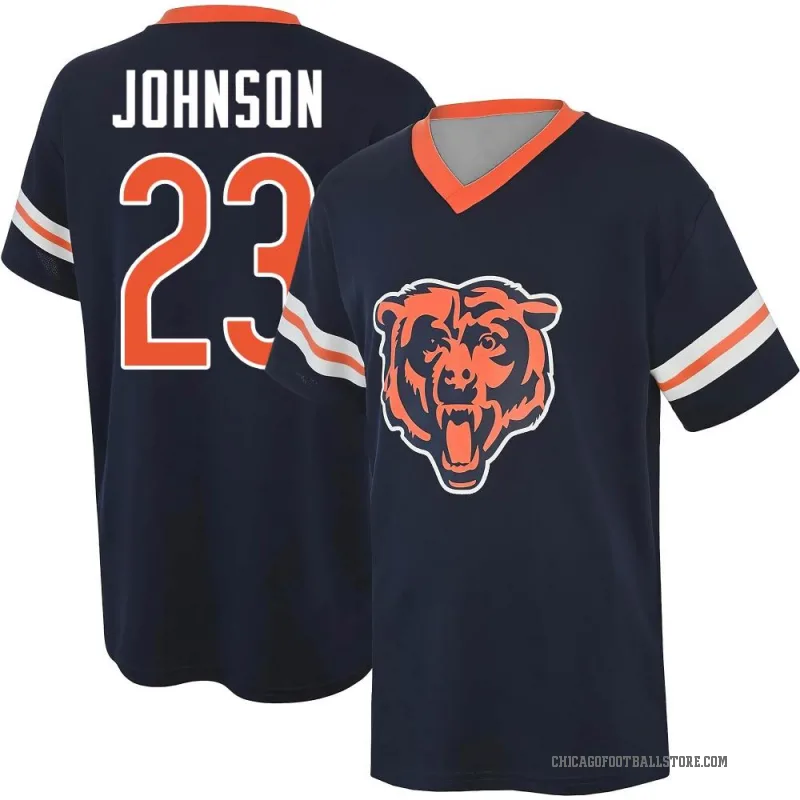 Anthony Johnson Jr. Men's Navy Chicago Bears Game Day V-Neck T-Shirt