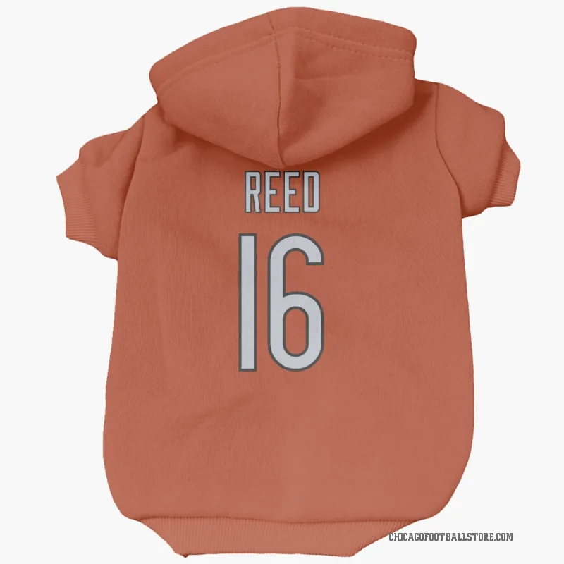 Austin Reed  Orange Chicago Bears  Cat & Dog Pet Hoodie
