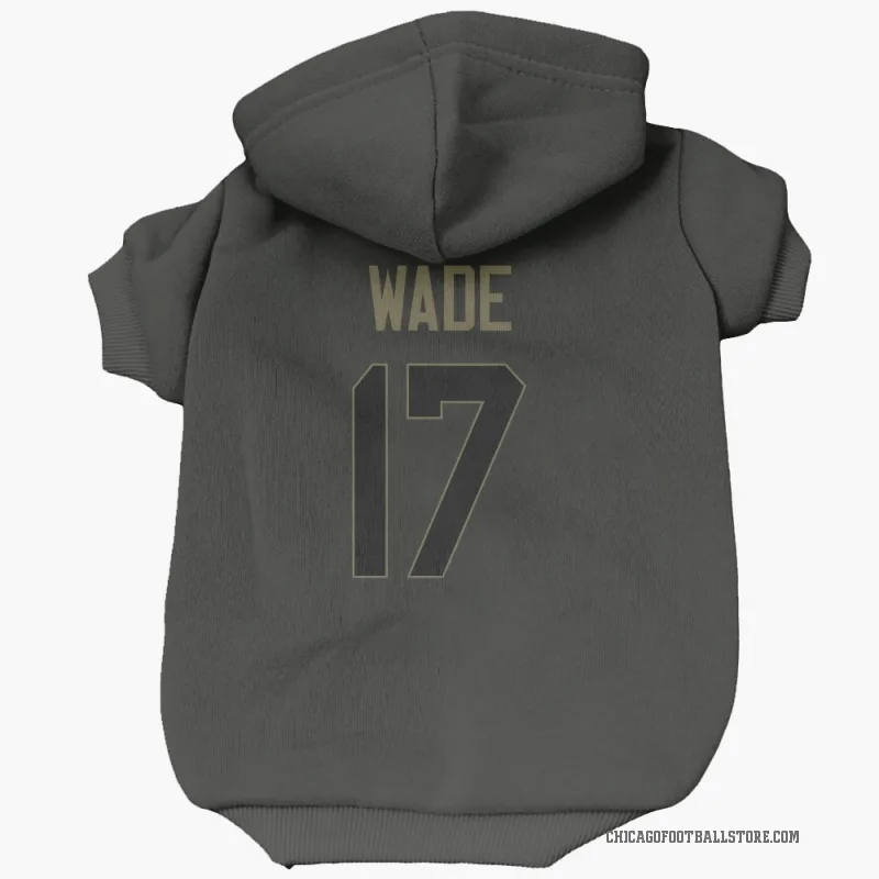 Barrington Wade Black Chicago Bears Service Cat & Dog Pet Hoodie