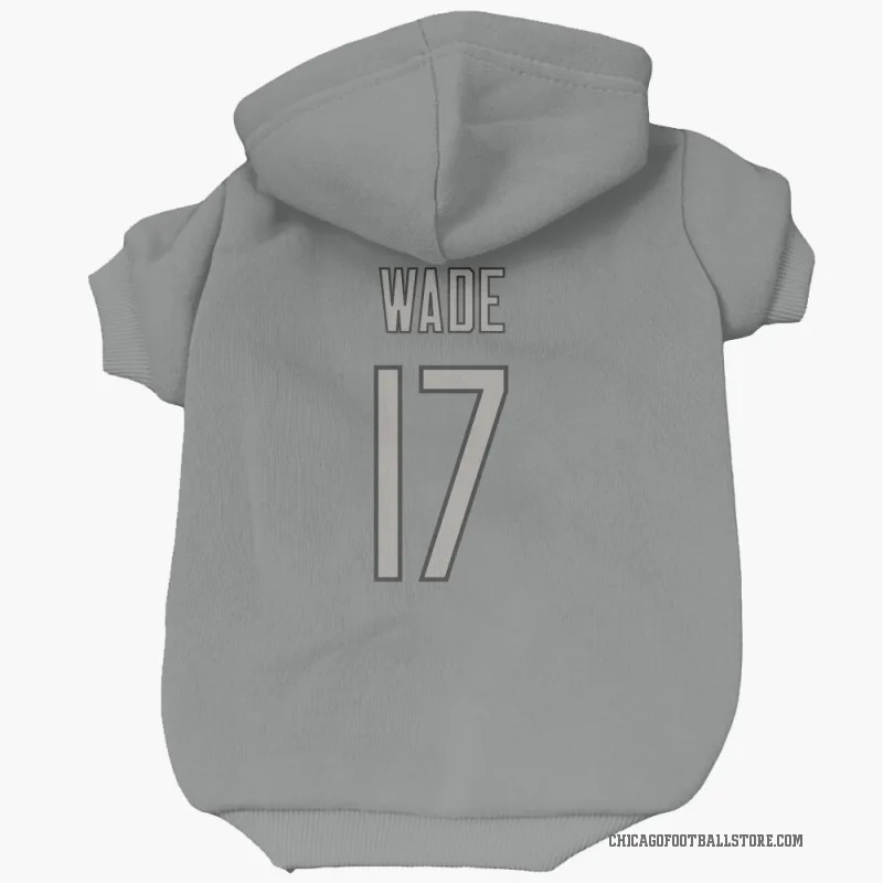 Barrington Wade Charcoal Chicago Bears Cat & Dog Pet Hoodie