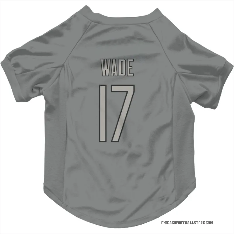 Barrington Wade Charcoal Chicago Bears Cat & Dog Pet Jersey