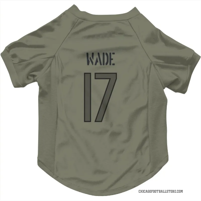 Barrington Wade Olive Chicago Bears Cat & Dog Pet Jersey