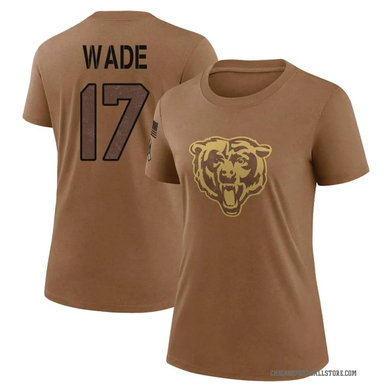 Barrington Wade Women's Brown Chicago Bears 2023 Salute To Service Performance T-Shirt