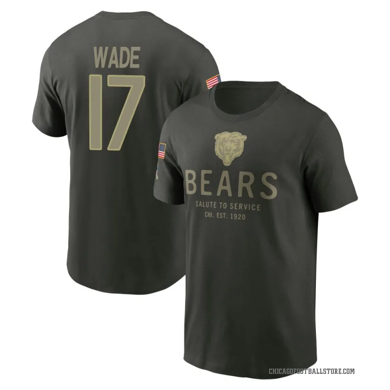 Barrington Wade Youth Green Chicago Bears Forest/ 2025 Salute to Service Sideline Primary Edge T-Shirt