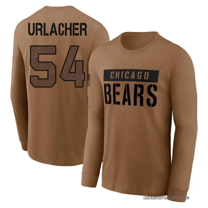 Brian Urlacher Men's Brown Chicago Bears 2023 Salute To Service Long Sleeve T-Shirt
