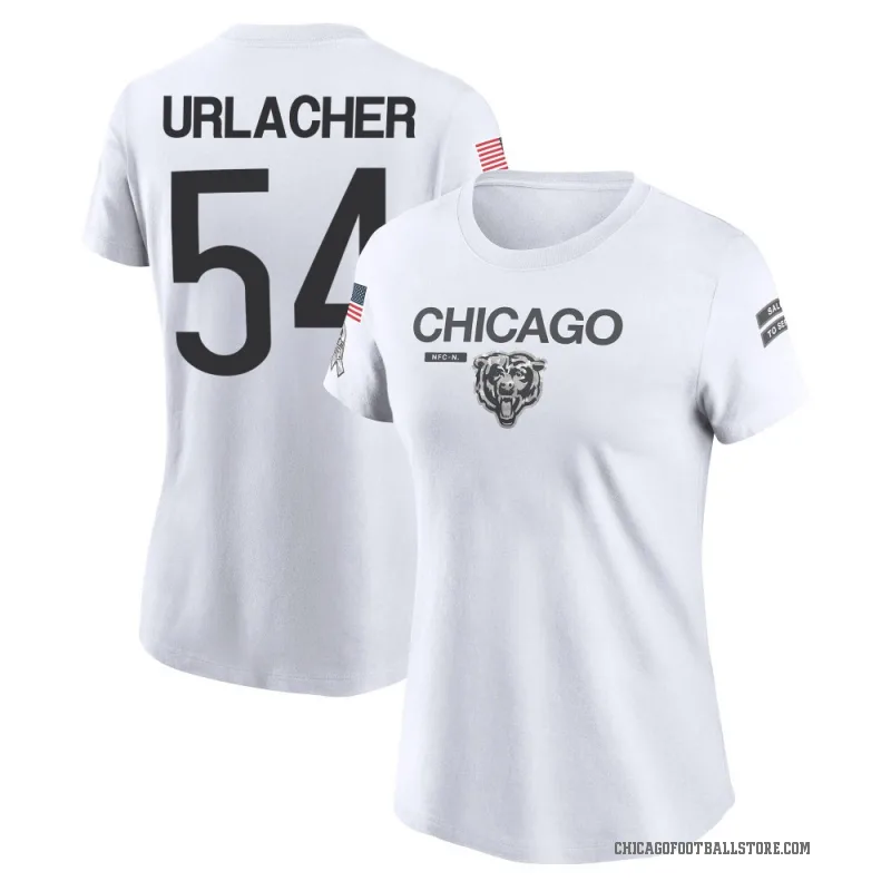 Brian Urlacher Women's White Chicago Bears 2024 Salute to Service Performance T-Shirt