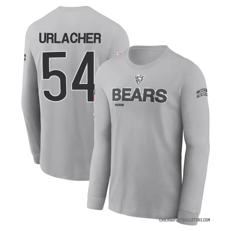 Brian Urlacher Youth Gray Chicago Bears 2024 Salute to Service Long Sleeve T-Shirt
