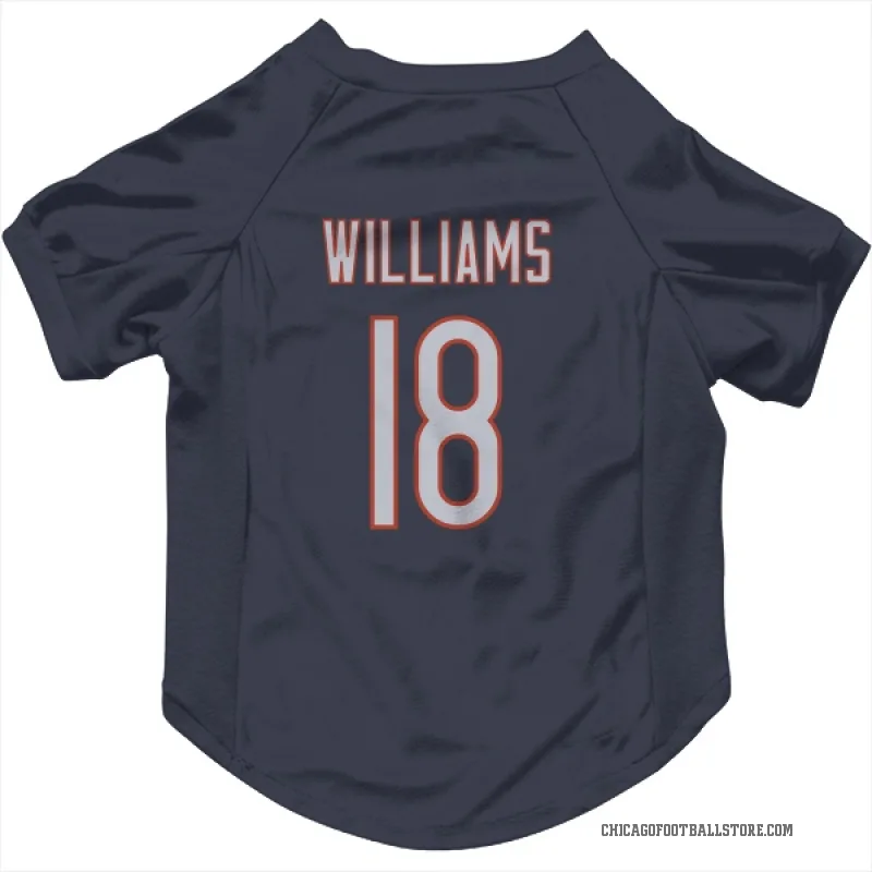 Caleb Williams  Navy Chicago Bears  Cat & Dog Pet Jersey