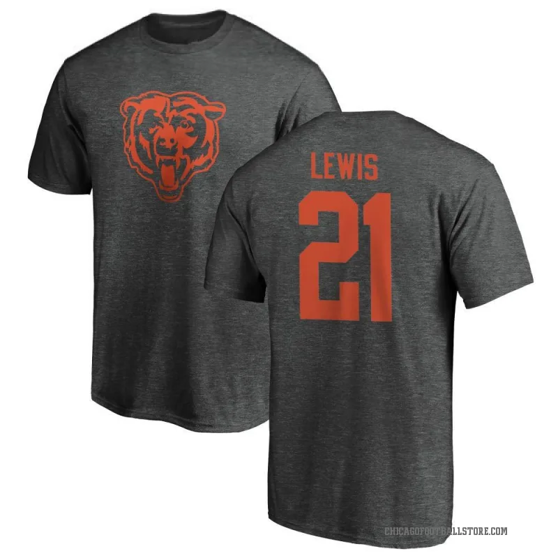 Cam Lewis Men's Ash Chicago Bears One Color T-Shirt -