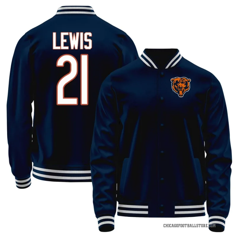 Cam Lewis Men's Navy Chicago Bears Full-Snap Jacket