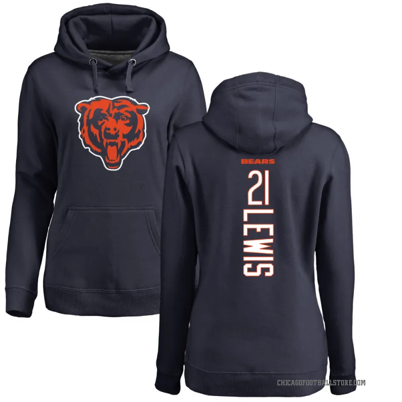 Cam Lewis Women's Navy Chicago Bears Pro Line Backer Pullover Hoodie