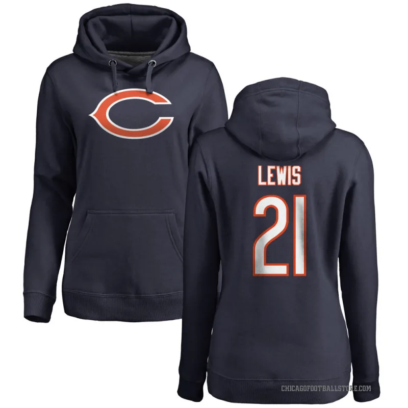 Cam Lewis Women's Navy Chicago Bears Pro Line Logo Pullover Hoodie