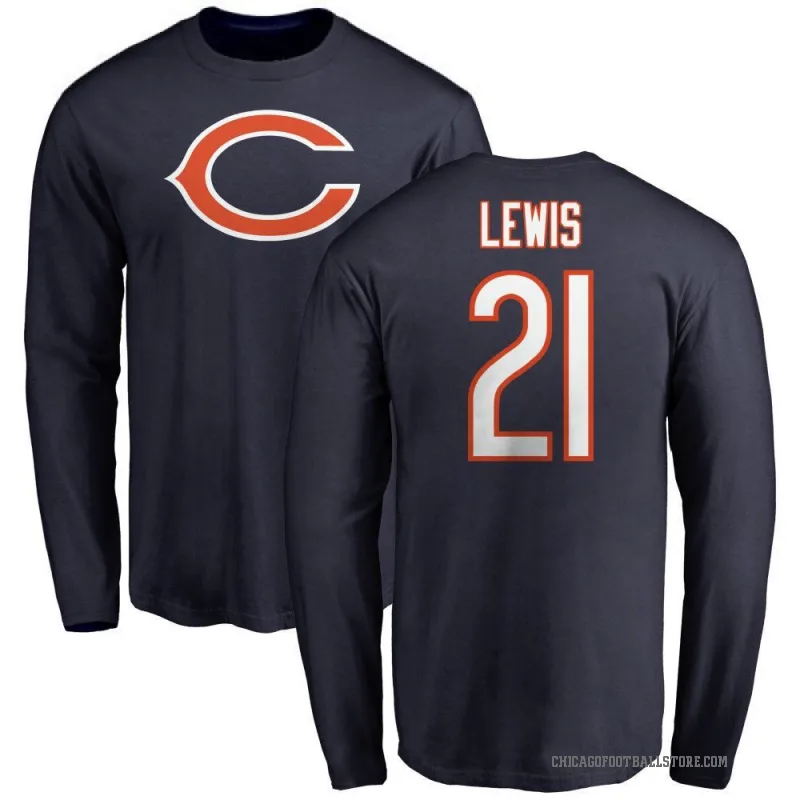 Cam Lewis Youth Navy Chicago Bears Logo Long Sleeve T-Shirt -