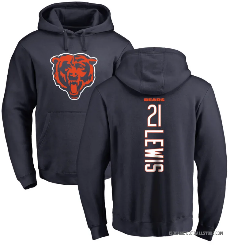 Cam Lewis Youth Navy Chicago Bears Pro Line Backer Pullover Hoodie