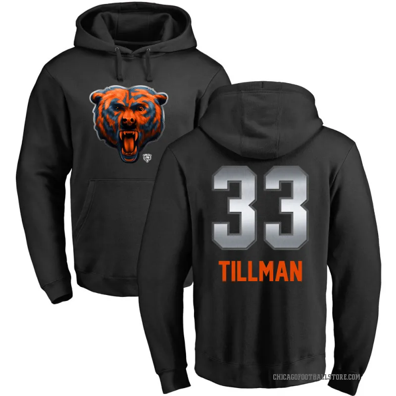 Charles Tillman Men's Black Chicago Bears Midnight Mascot Pullover Hoodie
