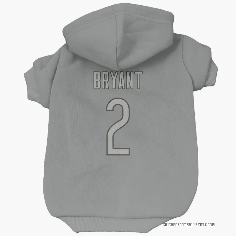 Coby Bryant  Charcoal Chicago Bears  Cat & Dog Pet Hoodie