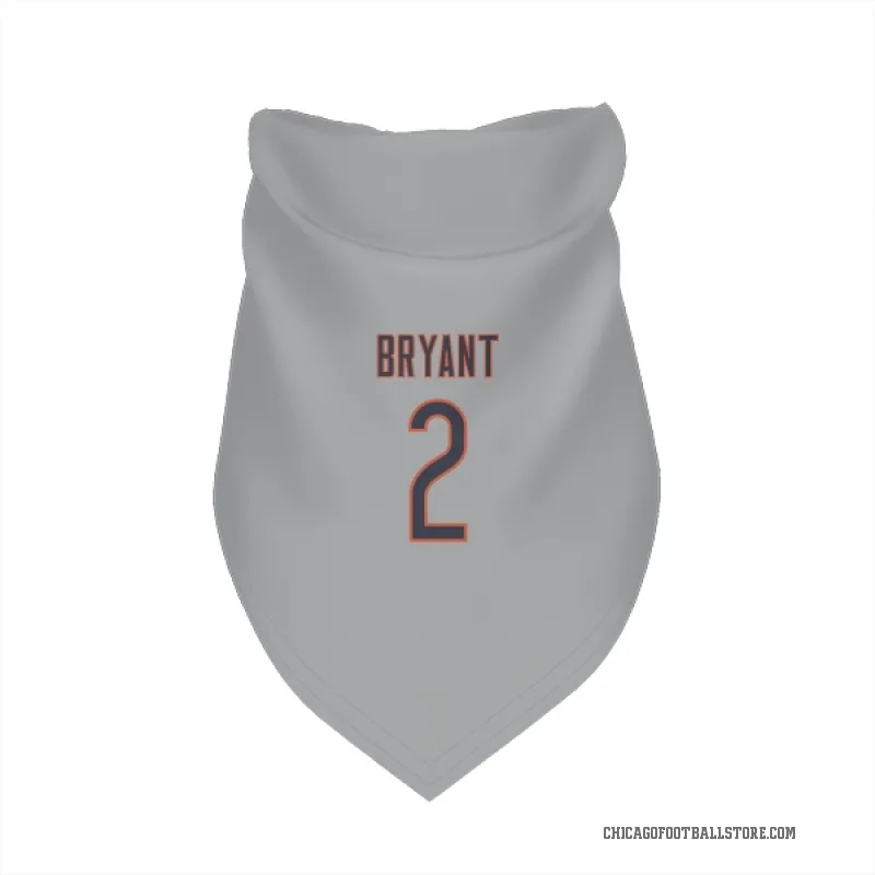 Coby Bryant  Chicago Bears   Silver Cat & Dog Pet Bandana