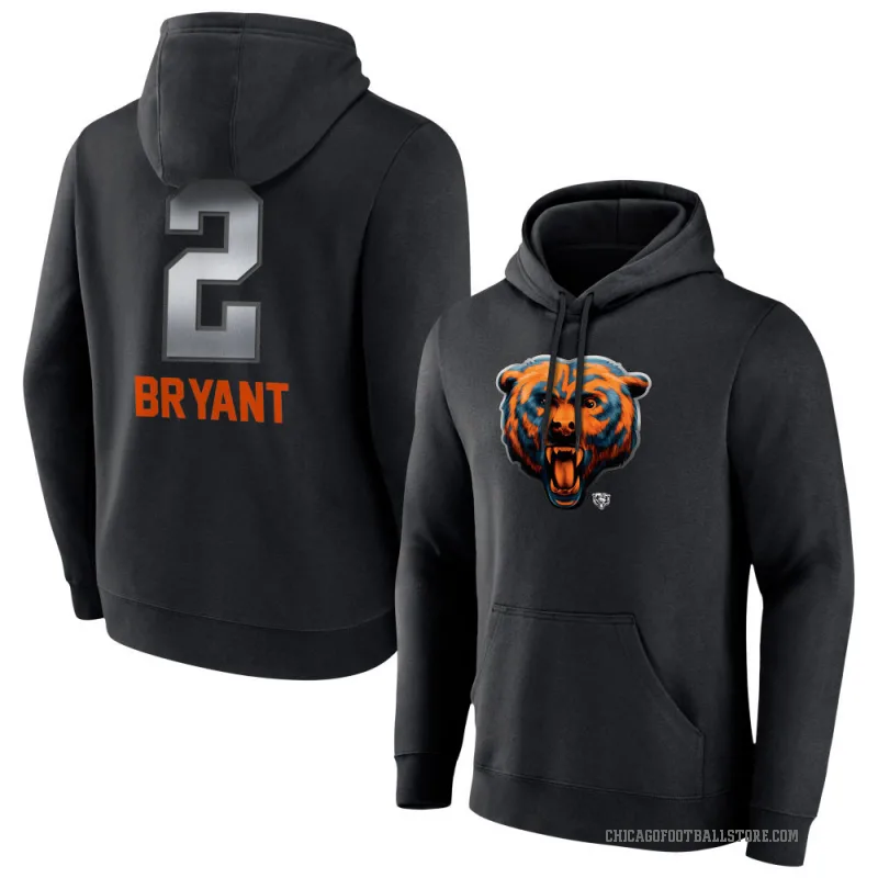 Coby Bryant Men's Black Chicago Bears Midnight Mascot Pullover Hoodie
