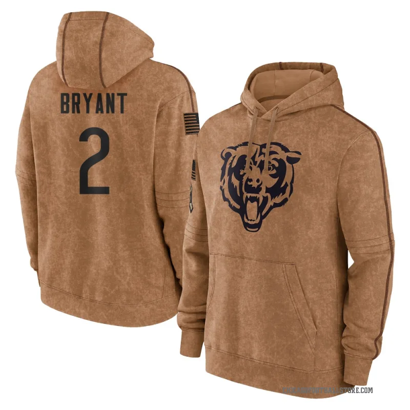 Coby Bryant Men's Brown Chicago Bears 2023 Salute To Service Club Pullover Hoodie