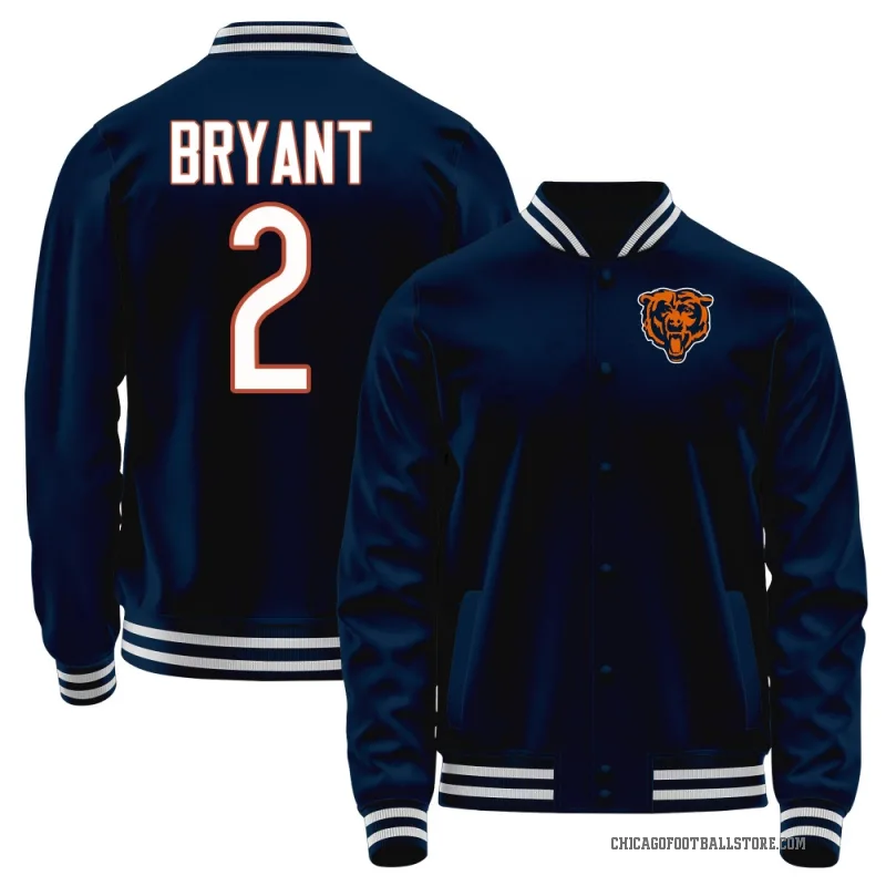 Coby Bryant Men's Navy Chicago Bears Full-Snap Jacket