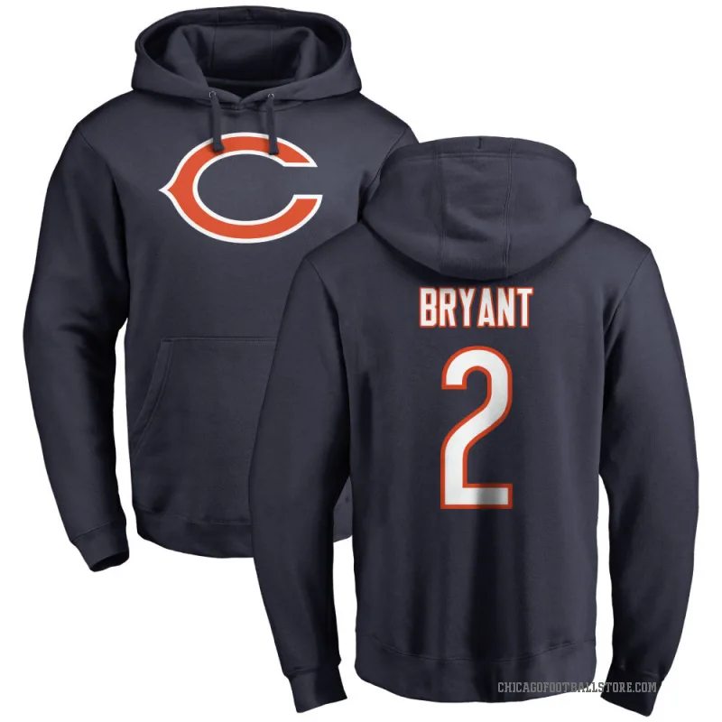 Coby Bryant Men's Navy Chicago Bears Pro Line Logo Pullover Hoodie