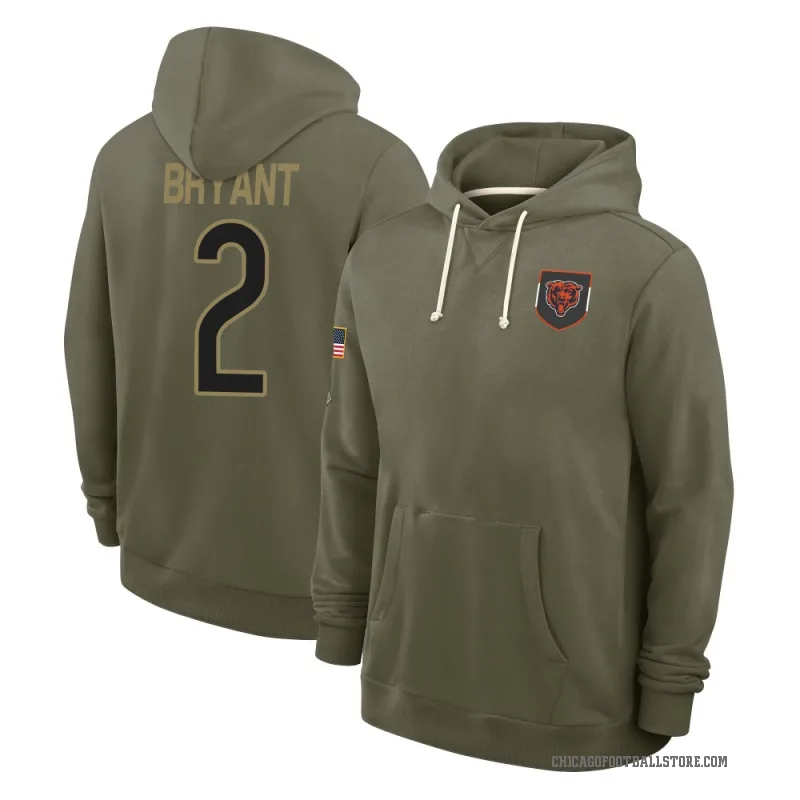 Coby Bryant Men's Olive Chicago Bears 2025 Salute to Service Hoodie