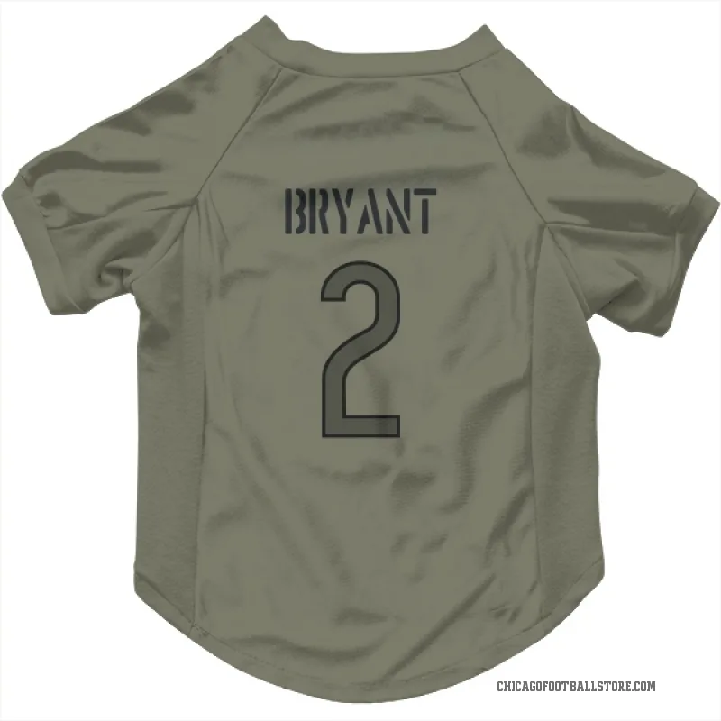 Coby Bryant  Olive Chicago Bears  Cat & Dog Pet Jersey