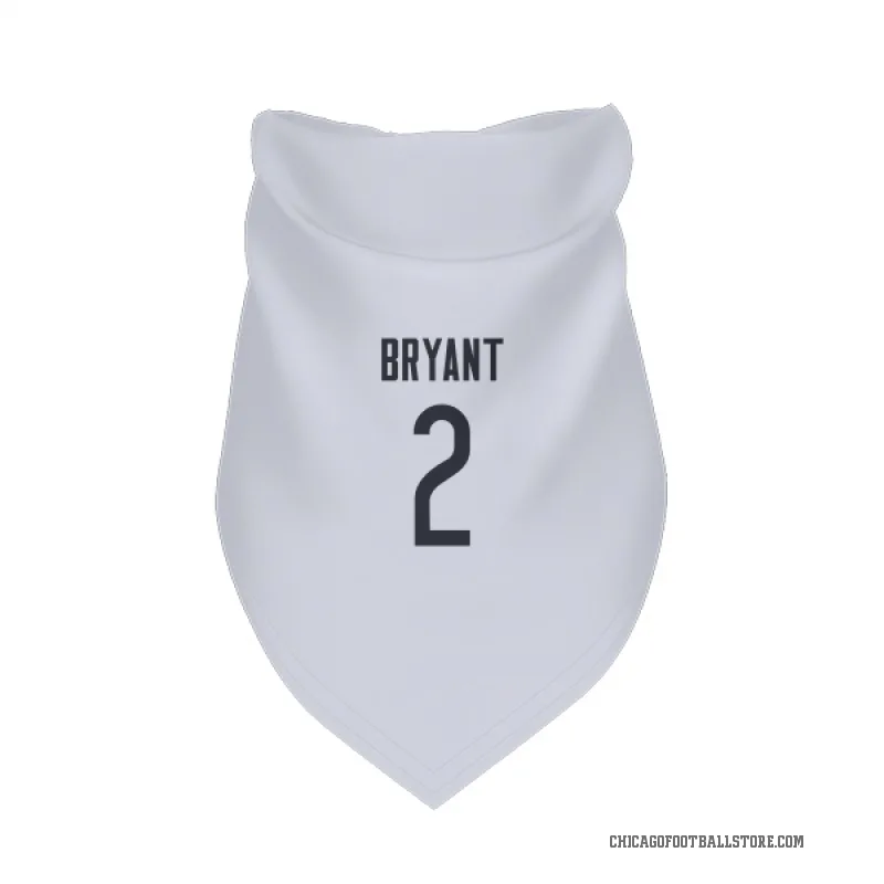 Coby Bryant  White Chicago Bears  Cat & Dog Pet Bandana