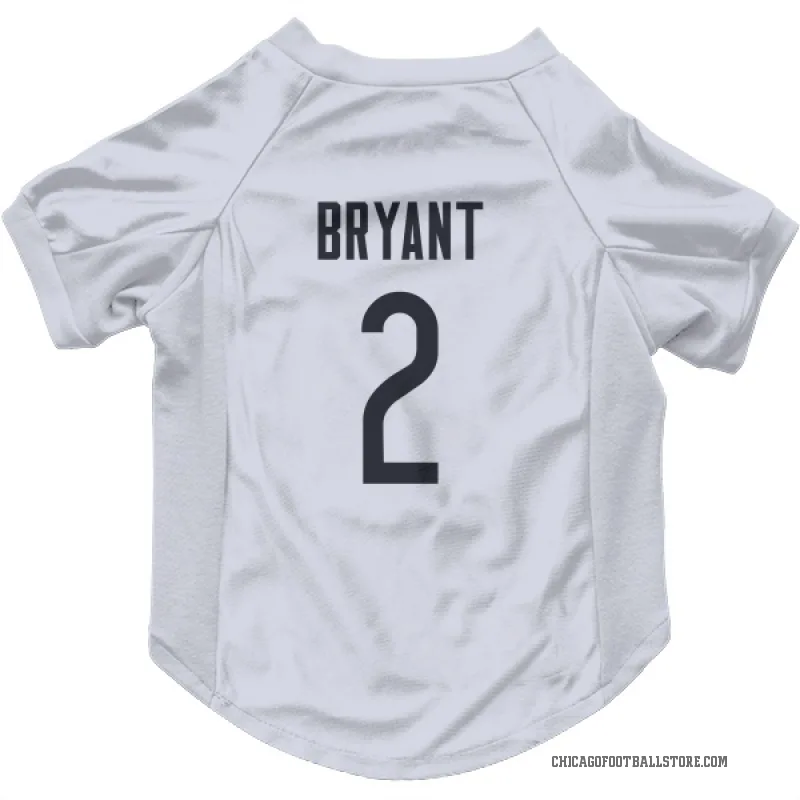 Coby Bryant  White Chicago Bears  Cat & Dog Pet Jersey