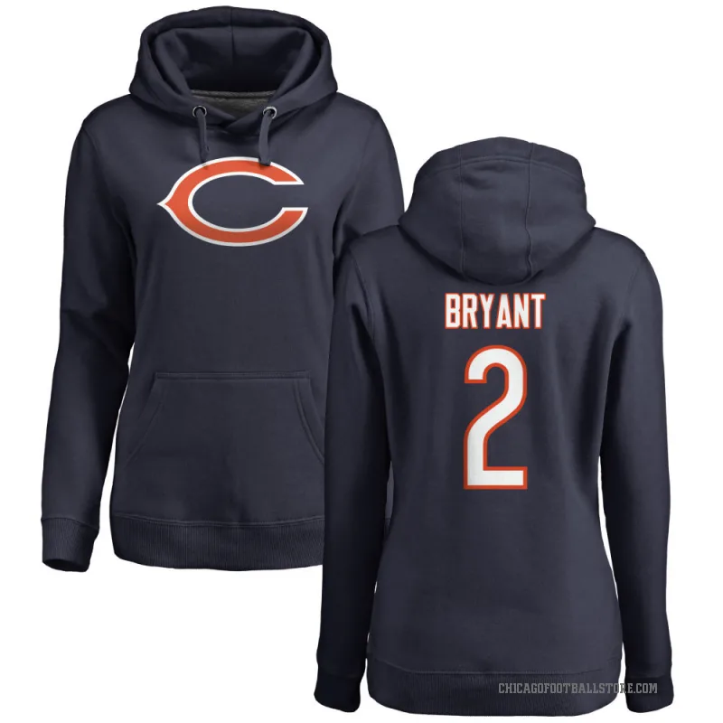 Coby Bryant Women's Navy Chicago Bears Pro Line Logo Pullover Hoodie