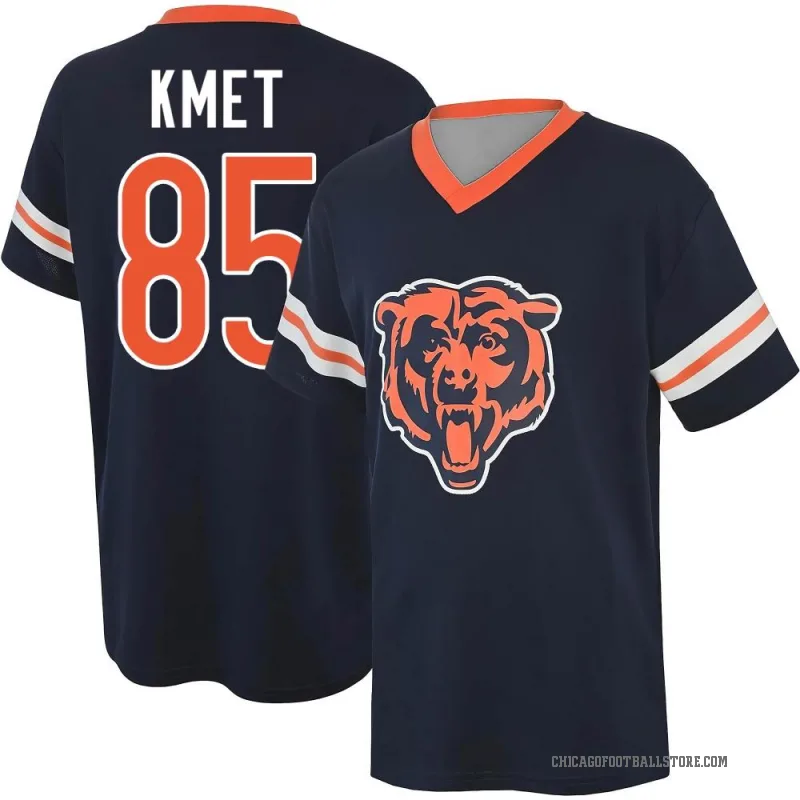 Cole Kmet Men's Navy Chicago Bears Game Day V-Neck T-Shirt