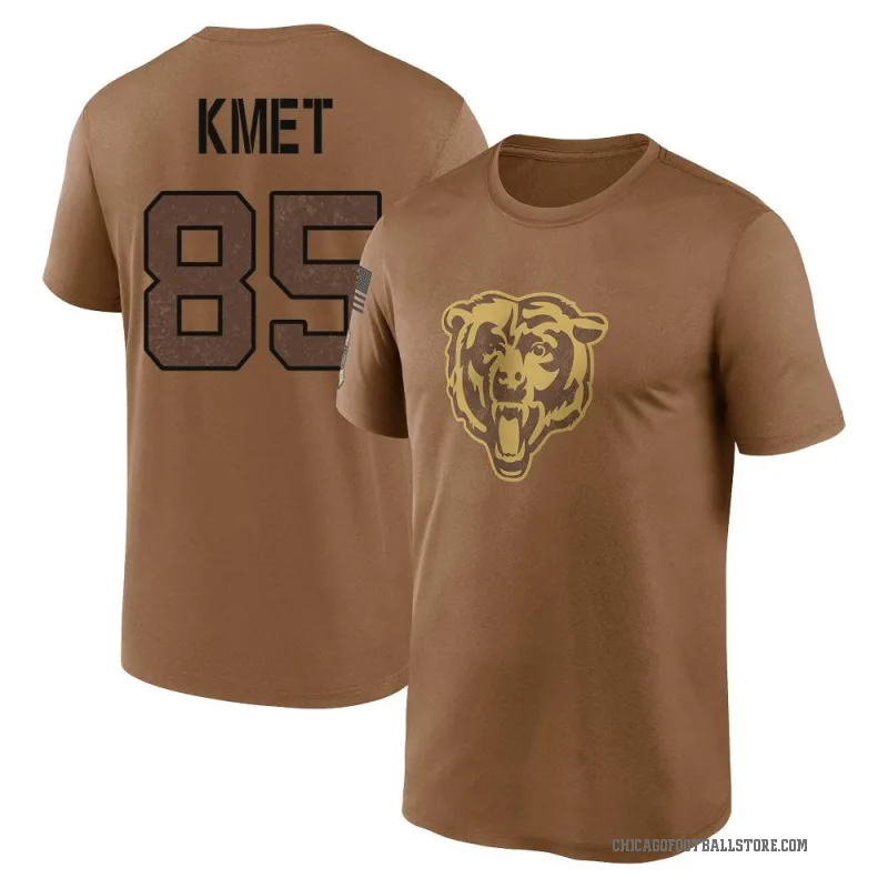 Cole Kmet Youth Brown Chicago Bears 2023 Salute To Service Performance T-Shirt