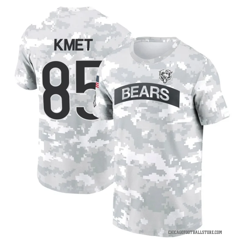 Cole Kmet Youth Camo Chicago Bears Arctic 2024 Salute to Service Performance T-Shirt
