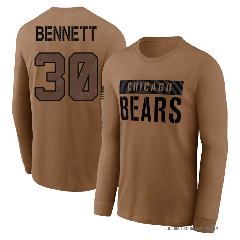 Coleman Bennett Men's Brown Chicago Bears 2023 Salute To Service Long Sleeve T-Shirt