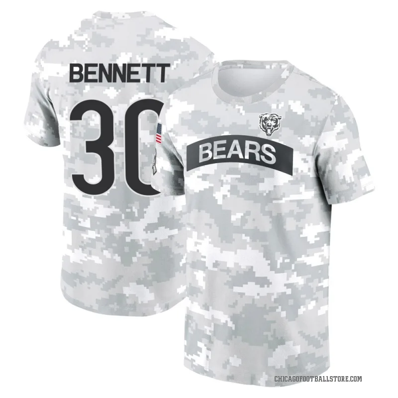 Coleman Bennett Men's Camo Chicago Bears Arctic 2024 Salute to Service Performance T-Shirt