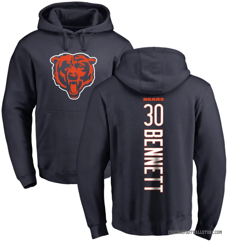 Coleman Bennett Men's Navy Chicago Bears Pro Line Backer Pullover Hoodie