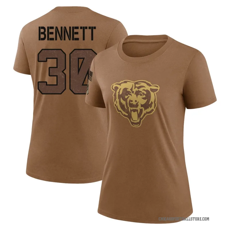 Coleman Bennett Women's Brown Chicago Bears 2023 Salute To Service Performance T-Shirt
