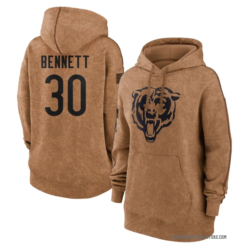 Coleman Bennett Women's Brown Chicago Bears 2023 Salute To Service Pullover Hoodie