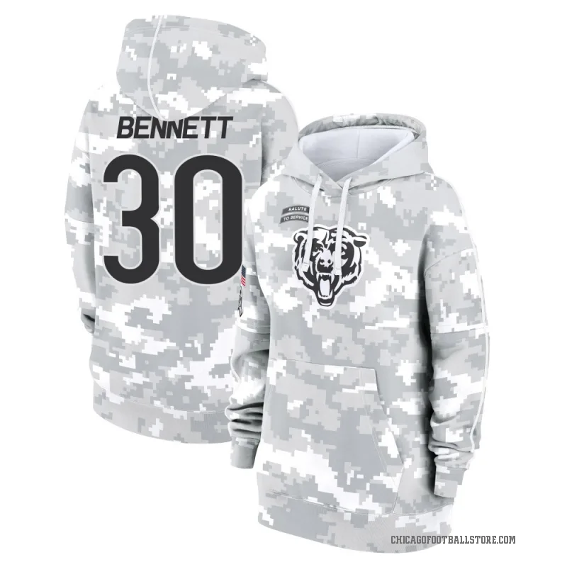 Coleman Bennett Women's Camo Chicago Bears Arctic 2024 Salute to Service Club Fleece Pullover Hoodie