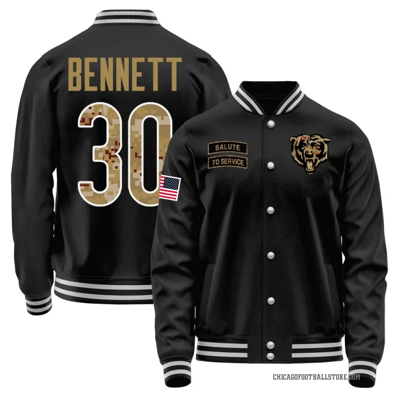 Coleman Bennett Youth Black Chicago Bears Salute to Service Sideline Performance Jacket