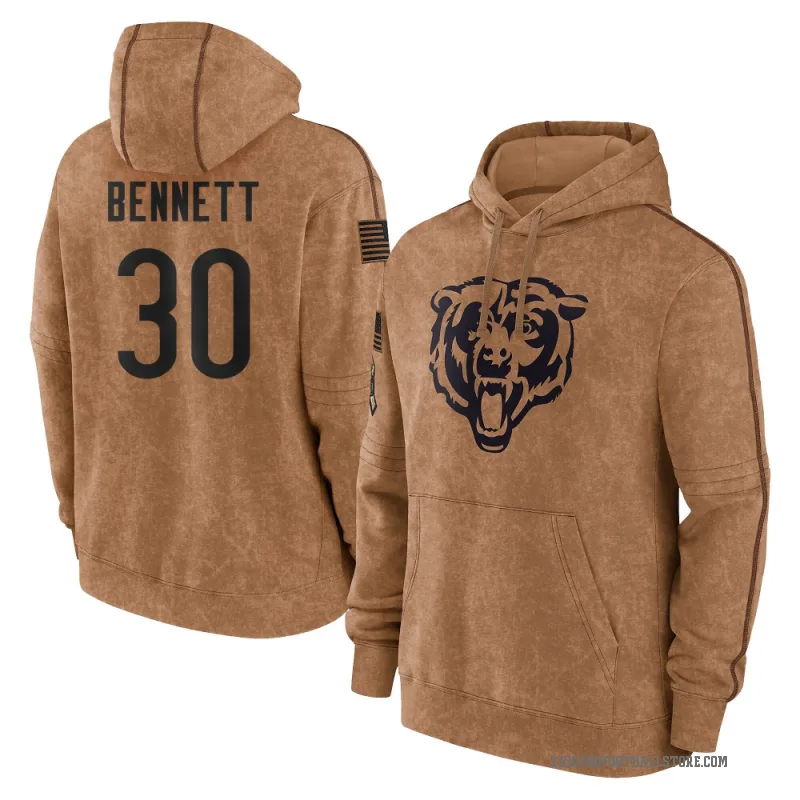 Coleman Bennett Youth Brown Chicago Bears 2023 Salute To Service Club Pullover Hoodie