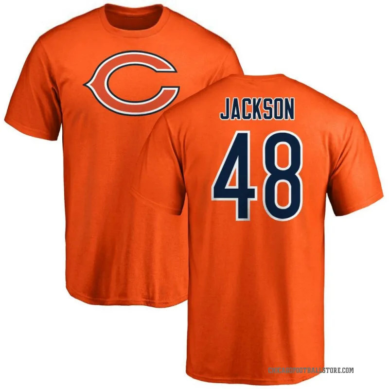 D'Marco Jackson Men's Orange Chicago Bears Logo T-Shirt -