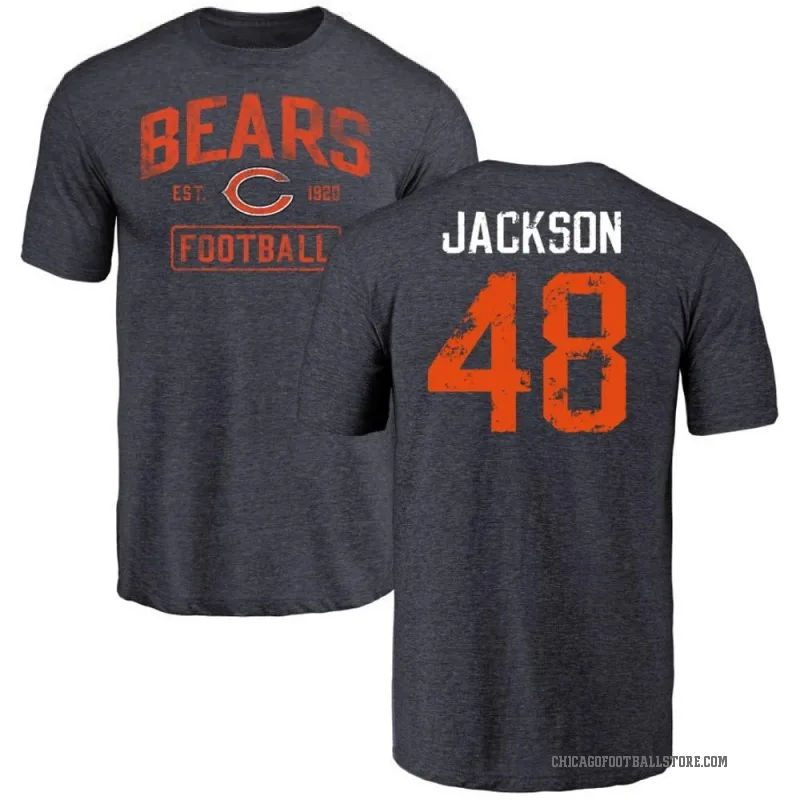 D'Marco Jackson Youth Navy Chicago Bears Distressed T-Shirt