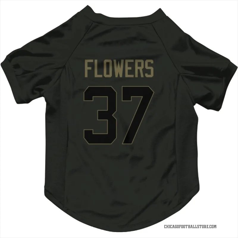 Dallis Flowers  Black Chicago Bears  Service Cat & Dog Pet Jersey