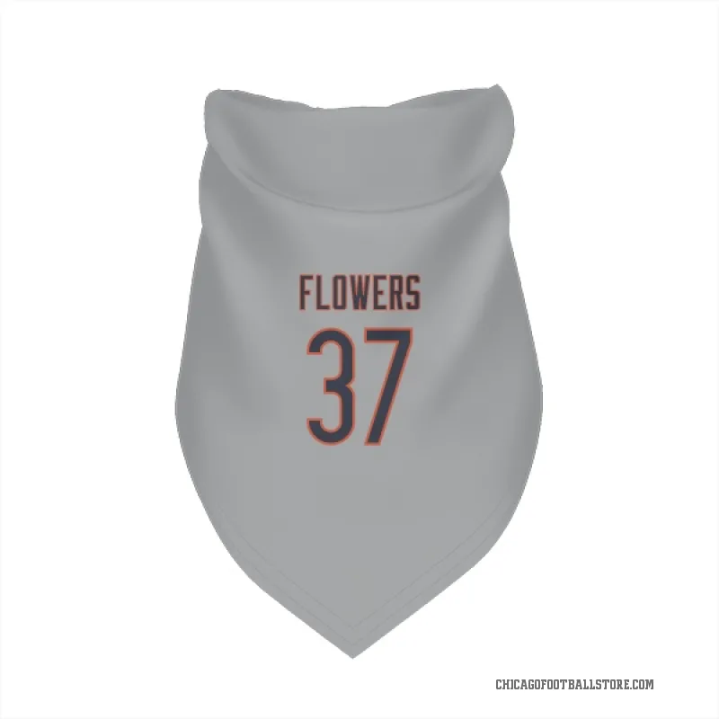 Dallis Flowers  Chicago Bears   Silver Cat & Dog Pet Bandana