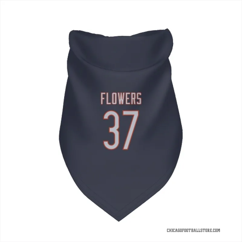Dallis Flowers  Navy Chicago Bears  Cat & Dog Pet Bandana