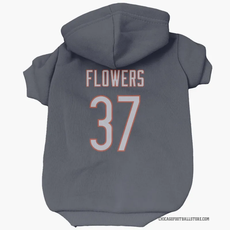 Dallis Flowers  Navy Chicago Bears  Cat & Dog Pet Hoodie