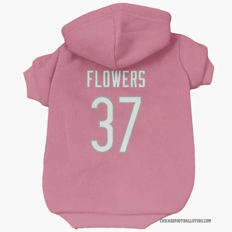 Dallis Flowers  Pink Chicago Bears  Cat & Dog Pet Hoodie