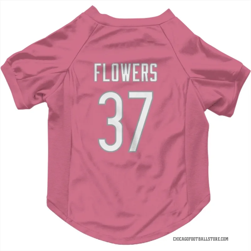 Dallis Flowers  Pink Chicago Bears  Cat & Dog Pet Jersey