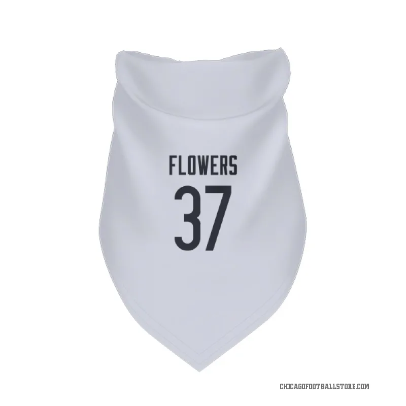 Dallis Flowers  White Chicago Bears  Cat & Dog Pet Bandana